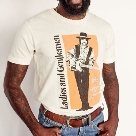 NWOT Midnight Rider Ladies & Gentlemen Waylon Jennings Unisex Tee Sz Extra Large - Picture 3 of 15